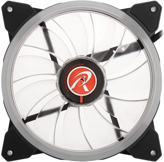 Raijintek IRIS 14 Rainbow Case Fan 140mm (1500rpm / 61cfm) with RGB Lighting and 4-Pin PWM Connection 2pcs