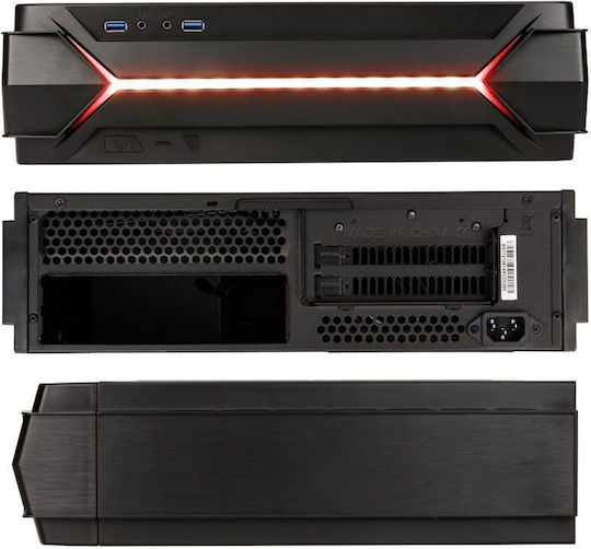 Silverstone Raven RVZ03 Gaming Mini Tower Κουτί Υπολογιστή με RGB Φωτισμό Μαύρο