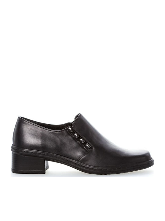 Anatomic Leather Black Low Heels