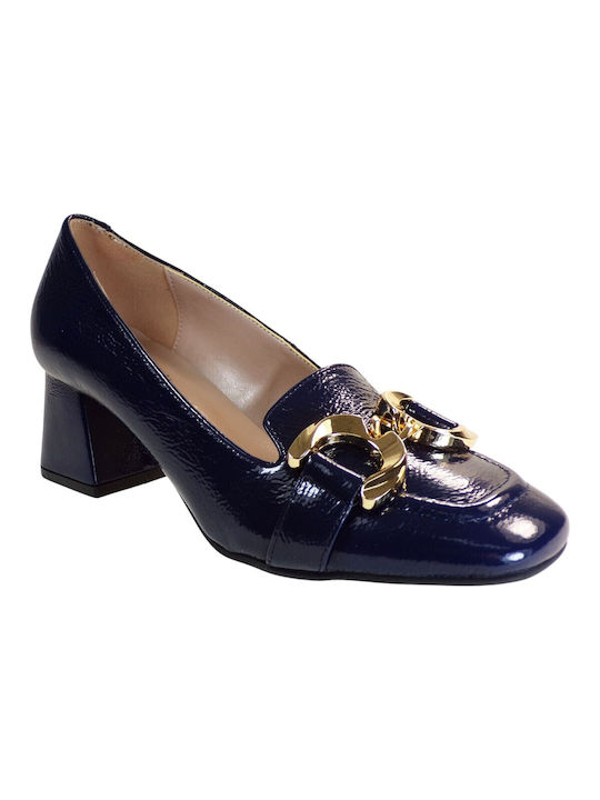 Fardoulis Leather Blue Heels