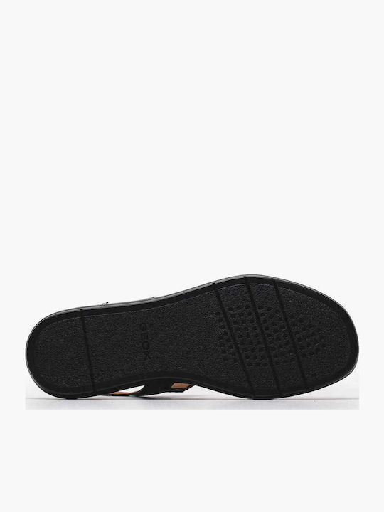 Camalei Women's Flat Sandals Flatforms in Black Color