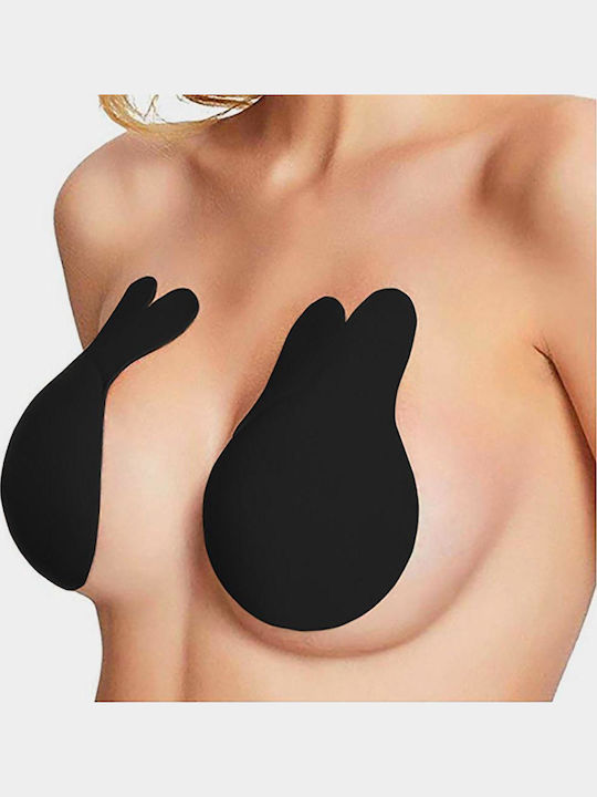 Kinksters Sticker Push Up Sticker Strapless Bra Black