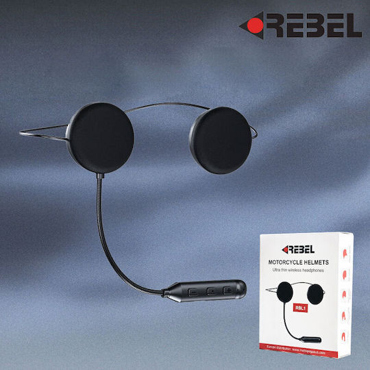Rebel RBL1 Μονή Ενδοεπικοινωνία για Κράνος Μηχανής με Bluetooth