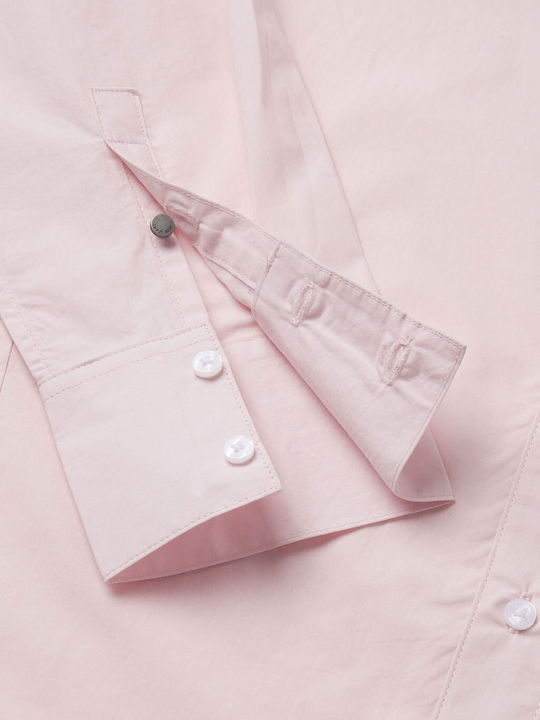 Μακρυμάνικο Γυναικείο Πουκάμισο Soft Pink