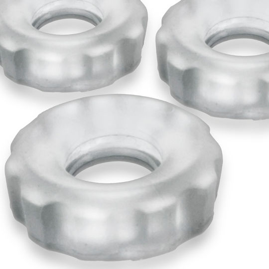 Super Huj C-ring 3-pack Clear Ice