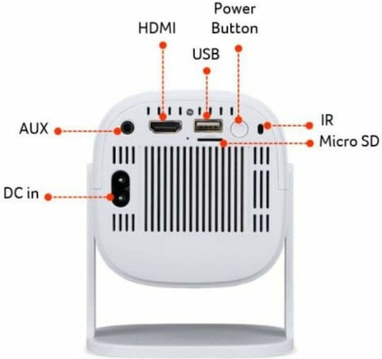 Aopen Projector LCD Full HD Απλής Λάμπας με Ενσωματωμένα Ηχεία