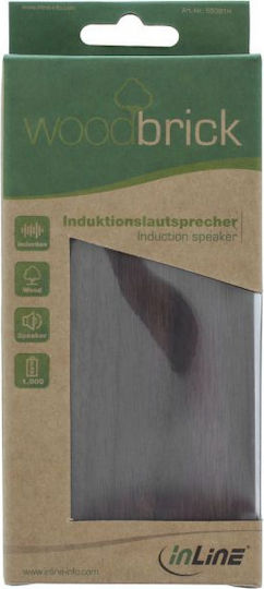InLine Woodbrick Ηχείο Bluetooth 3W με Διάρκεια Μπαταρίας έως 8 ώρες Καφέ