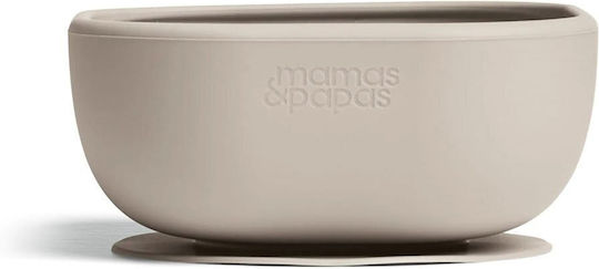 Mamas & Papas Feeding Set made of Silicone with Non-Slip Base Green 5pcs