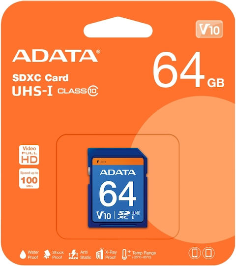 Adata Premier SDXC 64GB U1 UHS-I 30MB/s