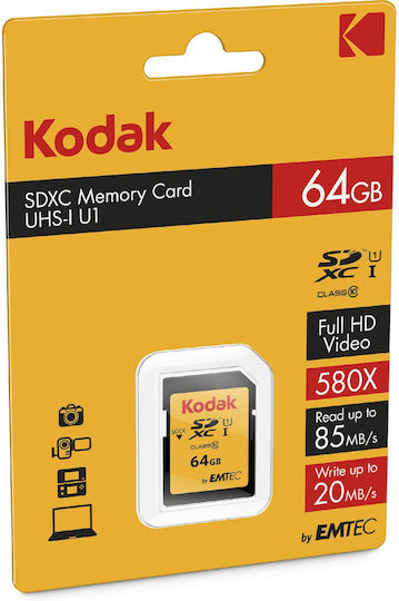 Kodak SDXC 64GB U3 UHS-I 95MB/s