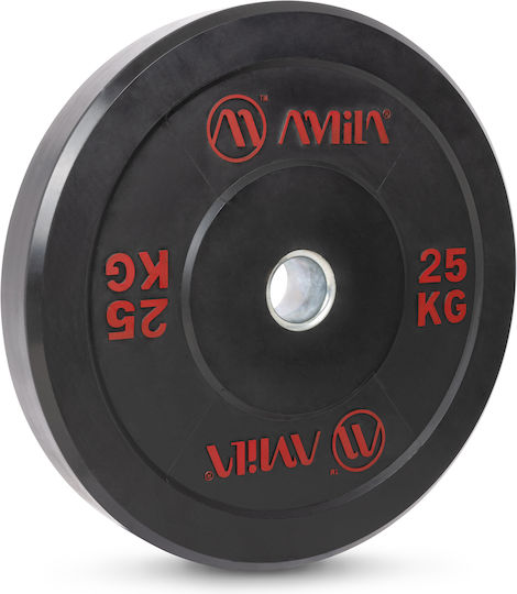 AMILA Set of Plates Olympic Type Rubber 1 x 25kg Φ50mm