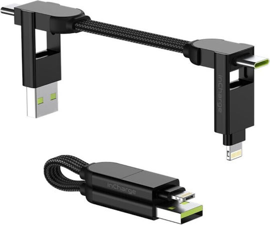 Rolling Square USB-A / USB-C Männlich zu Lightning / USB-C Männlich Konverter 1 Stück X01WR