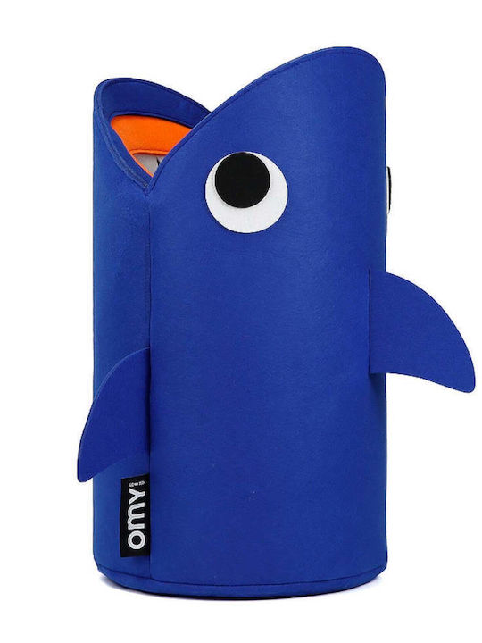 Omy Kinder Aufbewahrungskorb aus Stoff Blau 28x48x48cm 1Stück