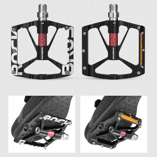 Rockbros Pedale de bicicletă Platforma Negre