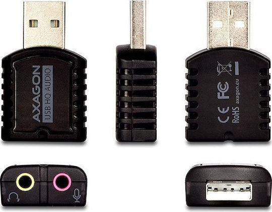 Axagon Εξωτερική USB Κάρτα Ήχου ADA-17