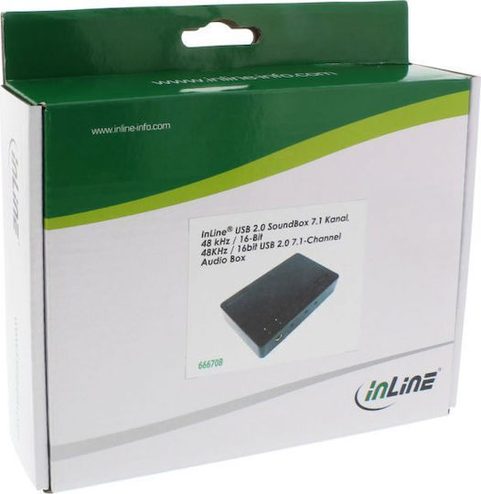 InLine Εξωτερική USB Κάρτα Ήχου 7.1 66670B