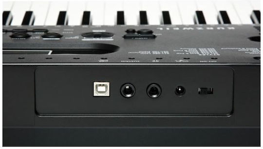 Kurzweil Ключова дума KP70 с 61 Клавиши Стандартно докосване с Пюпитър Черен