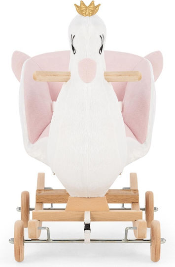 Wellgro Schaukelspielzeug Schwan mit Rädern für ein Gewicht bis zu 40kg