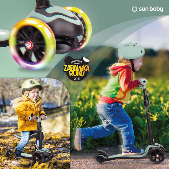 Sun Baby Kinderroller Flash 3-Rad mit Sitz für 3+ Jahre Grün