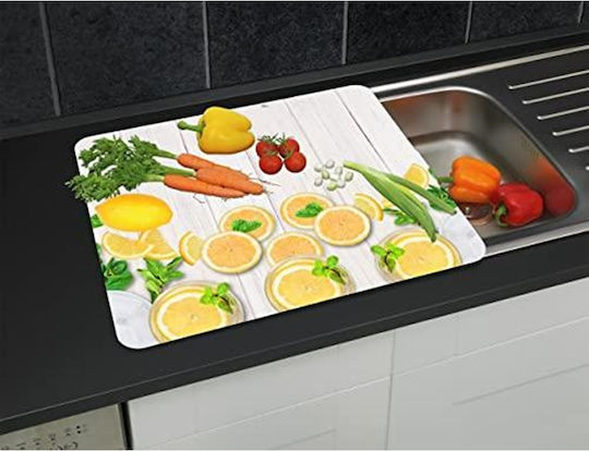 Wenko Suprafață de Tăiere Sticloasă Transparent 56x50cm 1buc