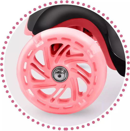 Ricokids Παιδικό Πατίνι Αναδιπλούμενο Loco Τρίτροχο Ροζ