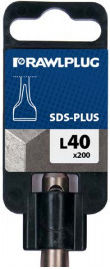Rawlplug Set Chisel Bits 200x40mm with SDS Plus Socket