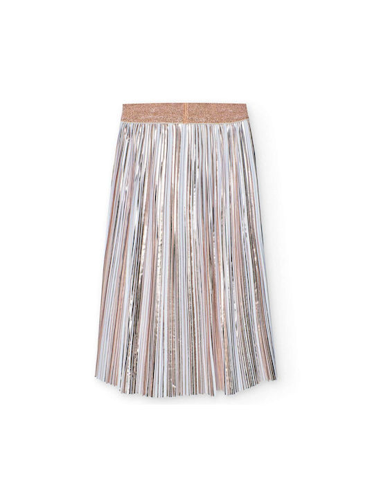 Boboli Kids Pleated Skirt Gold