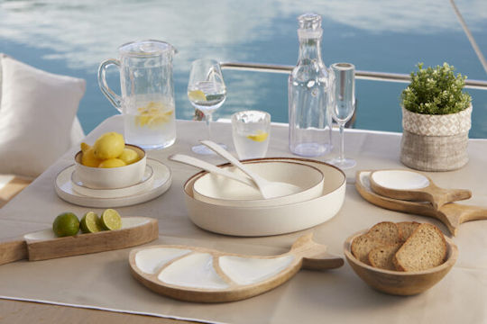 Marine Business Μπολ Στρογγυλό Ψάρι Cocoa Μπλε Σετ 2 Τμχ