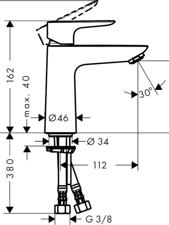 Hansgrohe Миксер Смесител за мивка
