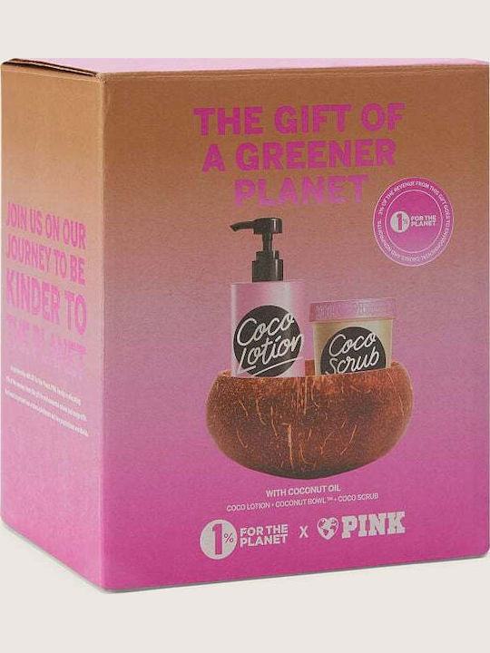 Coco Lotion Plus Scrub Skin Care Set for Moisturizing