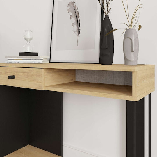 Sirius Конзолна маса от Дърво & Метал Sapphire Oak - Silky Black Д100xШ35xВ79cm