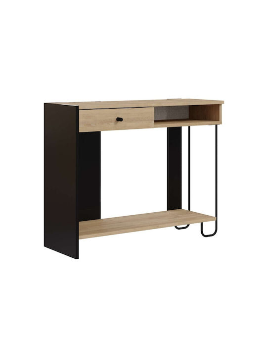 Sirius Konsole Sapphire Oak - Silky Black L100xB35xH79cm