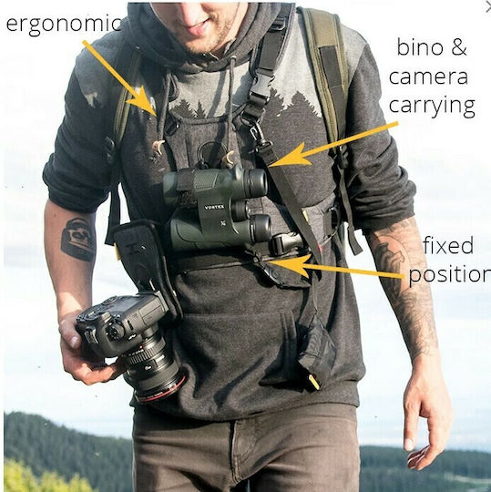 Cotton Carrier Ccs G3 Grey Binocular & Camera Harness 944grey Σύστημα Μεταφοράς Φωτογραφικού Εξοπλισμού Γκρι 1 Φωτογραφική Κιάλια