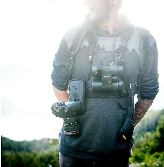 Cotton Carrier Ccs G3 Grey Binocular & Camera Harness 944grey Σύστημα Μεταφοράς Φωτογραφικού Εξοπλισμού Γκρι 1 Φωτογραφική Κιάλια