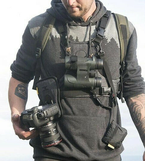 Cotton Carrier Ccs G3 Grey Binocular & Camera Harness 944grey Σύστημα Μεταφοράς Φωτογραφικού Εξοπλισμού Γκρι 1 Φωτογραφική Κιάλια