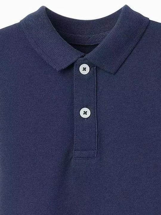 Zippy Children's Polo Short Sleeve Navy Blue