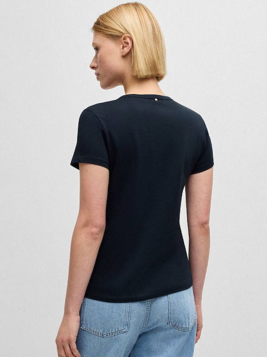 Дамска Памучна Блуза Синя Dark Blue