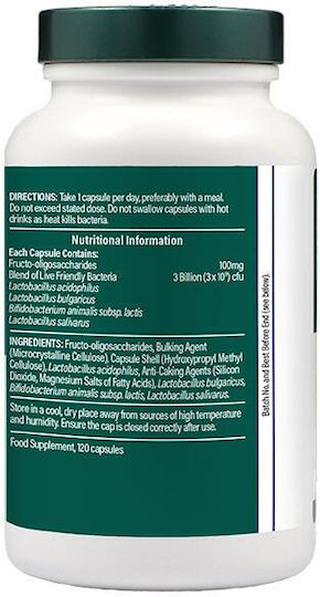 Holland & Barrett 3 Billion Live Friendly Bacteria with Acidophilus Probiotics 120 caps