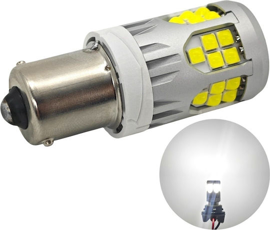 Λάμπα Αυτοκινήτου P21W / BA15S / R10W / DRL Canbus LED 5500K Ψυχρό Λευκό