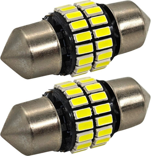 Lampen Auto C3W / C5W / C10W / C21W Canbus LED 5500K Kaltes Weiß 12V 1Stück
