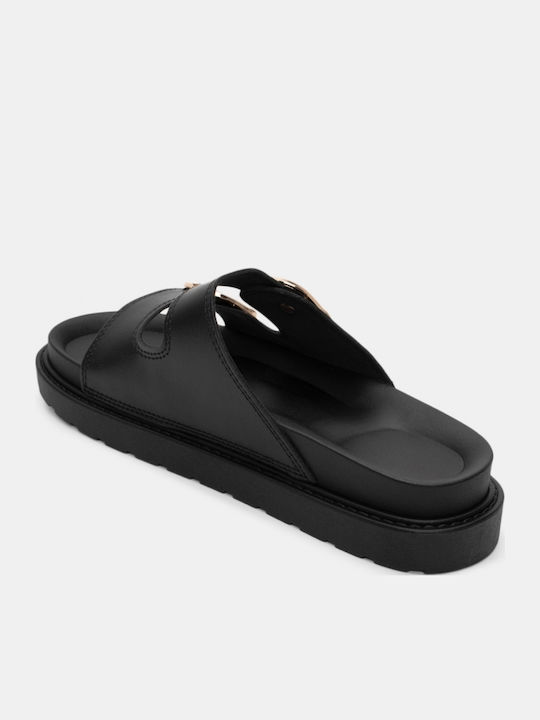 Women's Flat Sandals Flatforms in Black Color