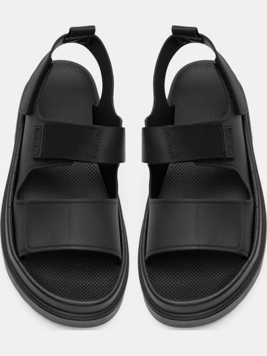 Women's Flat Sandals Flatforms in Black Color