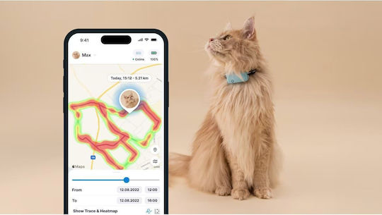 Tractive mini GPS Tracker Κολάρο Γάτας Πράσινο