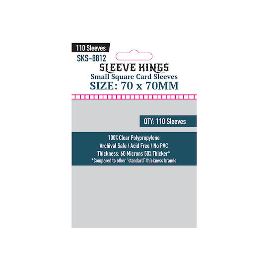 Sleeve Kings Ръкави за Карти Квадратен Размер 110 броя