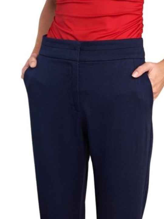 Damen Stoff Hose Blau