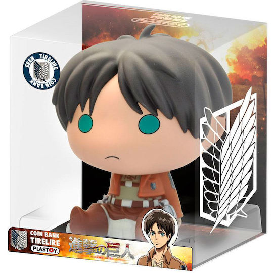 Plastoy Attack on Titan - Eren Chibi Cutiuta de bani Ceramic Multicolor