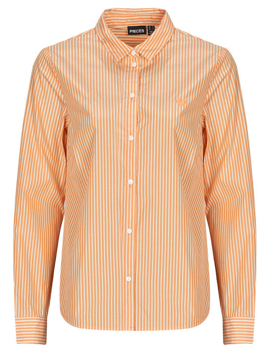Women's Long Sleeve Shirt Orange