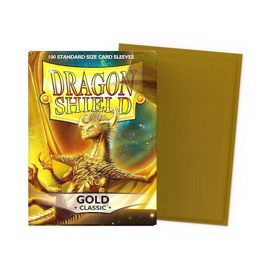 Dragon Shield Sleeves Standard Size Gold 100 Sleeves