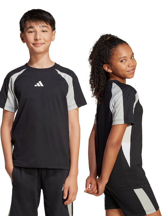 Kids' T-shirt Black Seasonal Essentials Colorblock