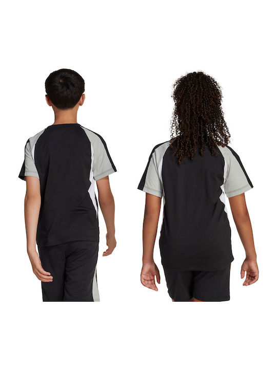 Kids' T-shirt Black Seasonal Essentials Colorblock